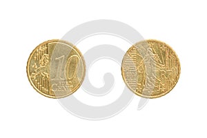 Ten Euro cent coin