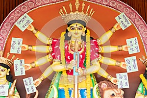 Konyashree - Durga idol at Puja Pandal, Durga Puja festival