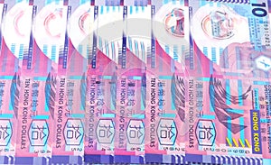 Ten hongkong dollar cash