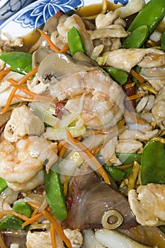 Ten ingredient sea food chinese