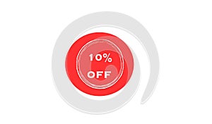Ten percent offer on products