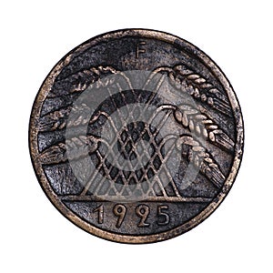 Ten pfennig from 1925