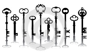 Ten Skeleton Key Icons