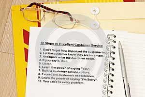 Ten steps to excellent customer service