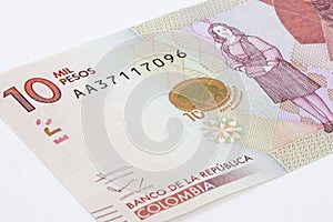 Ten Thousand Colombian Pesos Bill photo