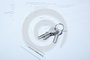 Tenancy agreement with keys