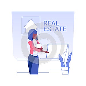 Tenant and landlord representation isolated concept vector illustration