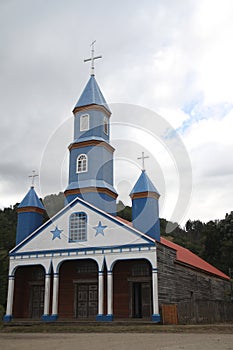 Tenaun Church, Chiloe, Chile photo