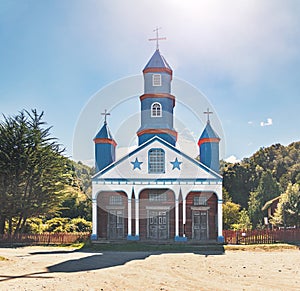 Tenaun Church - Tenaun, Chiloe Island, Chile photo