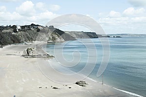 Tenby beach in South Wales