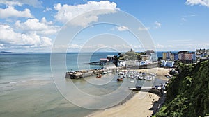 Tenby Harbour and North Beach Pembrokeshire South Wales