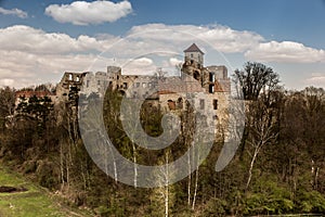 Tenczyn Castle - the ruins of a castle located in the Jura Krakowsko-CzÄ™stochowska, Poland