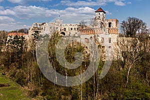 Tenczyn Castle - the ruins of a castle located in the Jura Krakowsko-CzÄ™stochowska, Poland