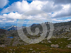 Tende - Panoramic view Valley of Marble (VallÅ½e des merveilles) in the Mercantour National Park near Tende