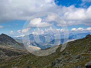 Tende - Panoramic view Valley of Marble (VallÅ½e des merveilles) in the Mercantour National Park near Tende