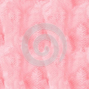 Tender coral pink watercolor seamless pattern