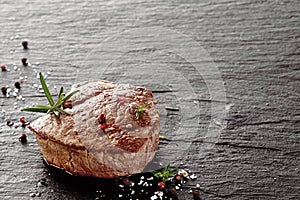 Tender medallion of fillet or rump steak