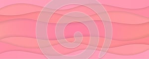 Tender pink and peach wavy gradient background