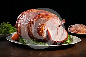 Tender Pork ham. Generate Ai