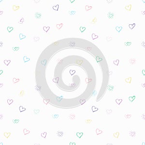 Tender sentiment. Beautiful love pattern. Vector illustration for Valentines day.