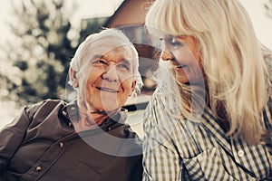 Cute mature couple having time with each other