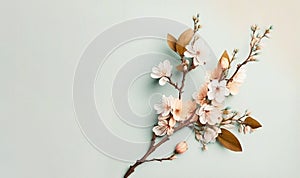Tender spring twig blossom header