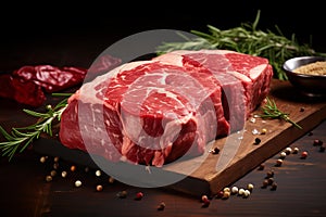 Tender Steak beef cut. Generate Ai