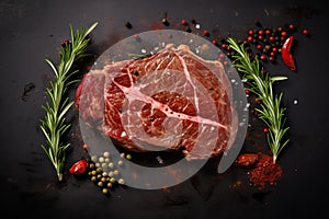 Tender Steak meat. Generate Ai