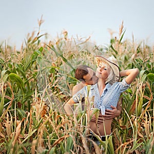 Tenderness in a cornfield