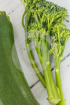 Tenderstem Broccoli and a Single Courgette