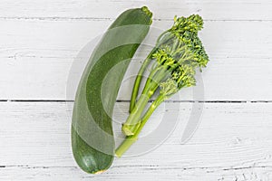 Tenderstem Broccoli and a Single Courgette
