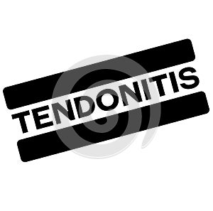 Tendonitis black stamp