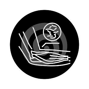 Tendonitis color line icon. Pictogram for web page