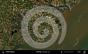 Tendring outlined, United Kingdom. Sentinel. February 2022 photo