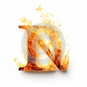 Tenebrism Mastery: The Letter N Fire - Lensbaby Effect And Innovative Page Design