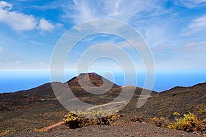 Teneguia volcano in La Palma Canary island