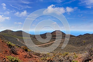 Teneguia volcano in La Palma Canary island