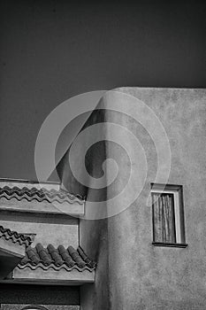 Tenerife, Abstract of White Building Black and White