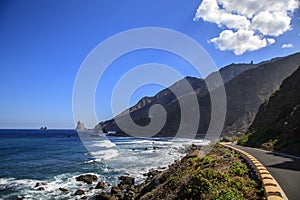 Tenerife, Canary island: road to the famous Benijo black beach