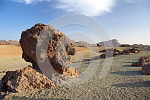 Tenerife desert landscape.