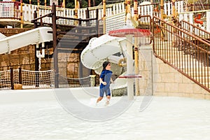 TENERIFE ISLAND, SPAIN - January 9: Siam Park on January 9, 2020 in Tenerife, Spain. Siam Park, the water kingdom theme