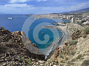 Tenerife is the largest island of the Canary Islands belonging to Spain-Los Christianos.