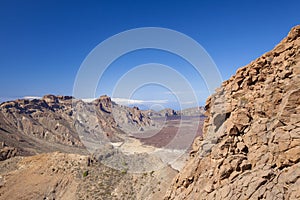 Tenerife, view over Canadas del Teide