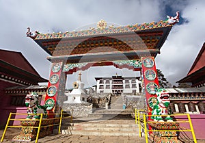 Tengboche Monastery Khumbu stupa Nepal buddhism