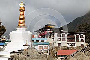 Tengboche Monastery Khumbu stupa Nepal buddhism