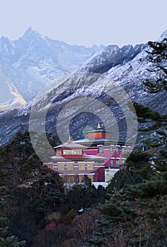 Tengboche monastery in Sagarmatha National Park, Nepal Himalaya
