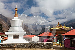Tengboche Monastery stupa mount Everest