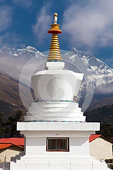 Tengboche Monastery stupa mount Everest