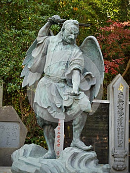 Tengu Statue at Mount Takao in Japan