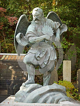 Tengu Statue at Mount Takao in Japan